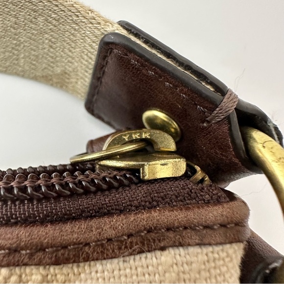 Coach Signature Crossbody Swingpack Cream/Tan/Brown Handbag 41464 - Picture 7 of 16